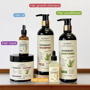 Rosemary Oil Shampoo Biotin Sulfate Free Organic Natural Vegan Hair Growth Shampoo and Conditioner Set for Women