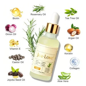 Rosemary Onion Biotin Hair Growth Serum Strengthening Anti Hair Loss Scalp Nourishing Repairing Natural Hair Care Bulk