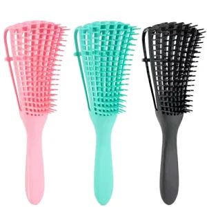 Round Hairbrush Comb Plastic Pin Hair Styling Brush for Home Use Blow Drying and Barber Tools