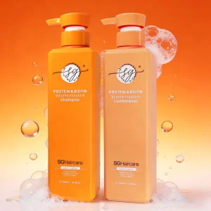 SG Collagen Biotin No-Rinse Hair Care Set Gel Moisturizing Repair Soothing Protein Hair Mask Shampoo Conditioner