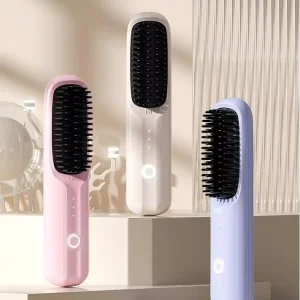 SI5 1013 Flat Iron Wireless Hot Ionic Electric Portable Cordless Hair Straightener Comb Brush