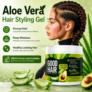 SILU 500g Multi Purpose Aloe Vera Hair Styling Gel Moisturizing Curl Defining Hair Care Gel Private Label