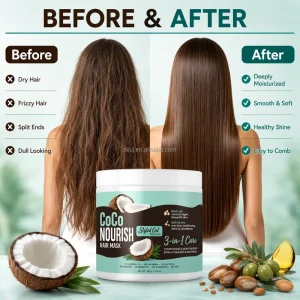 SILU Professional Coconut Hair Mask Moisturizing Repair Hair Cream Private Label Hair Care