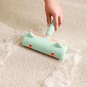 Safe Foldable Portable Pet Hair Removal Roller Grooming Brush Low Noise Eco Friendly Instant Effective ABS Ergonomic Handle