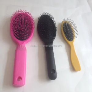 Salon Beauty Hair Combs and Brushes Plastic and Wooden with Stainless Steel Material