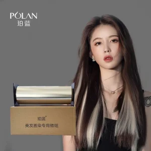 Salon Hair Foils for Highlighting Aluminum Foil Roll with 0.012 0.025mm Thickness Soft Temper Barber Accessories