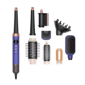 Salon Hair Supplies Foldable Outdoor Electric Styling Tools Professional Hair Dryer Set with 6 in 1 Multi Stylers Curling Irons