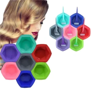Salon Mixing Tools Bulk Color Dye Bowl Set Plastic Hair Color Accessories
