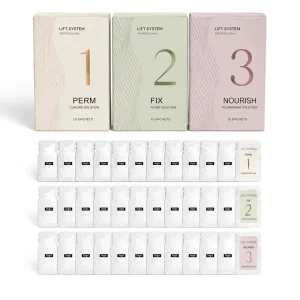 Salon Quality Lash Lift Solution Step1 Step2 Eyelash Perm Lotion Sachet Kit Disposable Lash and Brow Lifting