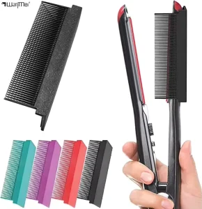 Salon Straightening Comb Women Diy Hair Flat Iron Comb Hot Comb Straightener Electric Hair Straightener