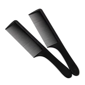 Salon Styling Carbon Fibre Anti-static Heat-resistant Flat Top Cutting Comb for Home & Salon Use