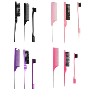 Salon Styling Comb Set for Women Combination Fluffy Hair Disc Hair Comb 3-piece Set Hair Styling Tools