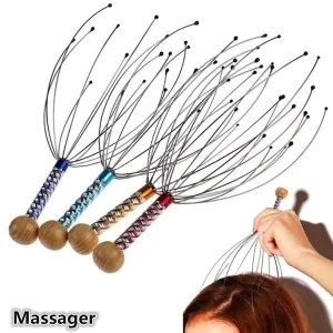 Scalp Head Massager Device for Stress Relief Head Body Relaxing for Hair Stimulation