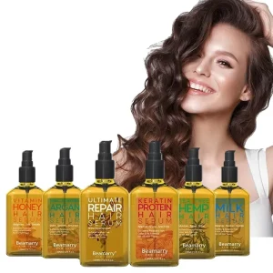 Scalp Massage Hair Serum Moisturizing Repairing Damaged Hair Argan Coconut Oil Vitamin Silky Nourish for Black