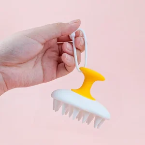 Scalp Massager Devices Silicone Hair Scrubber Soft Long Bristles Head Shampoo Comb Brush for Hair Growth