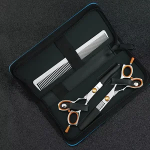 Scissors Professional with Pouch Bag Japanese Hair Cutting Scissors Thinning Shears Scissors JR608