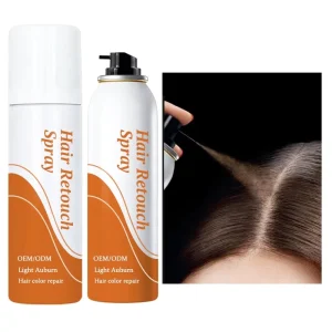 Scratch resistant Colorfast Hair Retouch Spray Color Correction Natural Black Is Not Instant Gray Coverage Hair Dye Spray