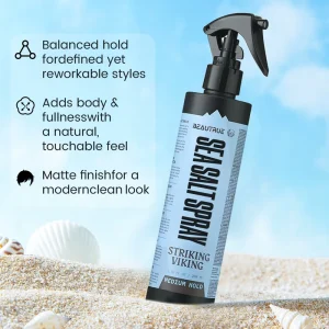 Sea Salt Spray for Hair All Natural Texturizing and Volumizing Beach Look Hair Spray for Men