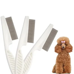 Self Cleaning Anti Dandruff Comb Pet Comb Lice Flea Comb for Cat Dog Pet Grooming Tool