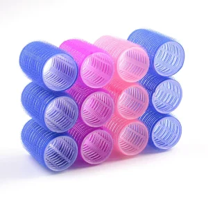 Self-Grip Hair Rollers Set No Heat Nylon Plastic Curlers for DIY Hair Styling Reusable Hairdressing Tools for Salon Home Use