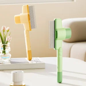 Self cleaning Pet Comb for Cat Dog Shedding Hair Cleaning Grooming Supplies Dog Cat Hair Removal Brush Pet Cat Combs