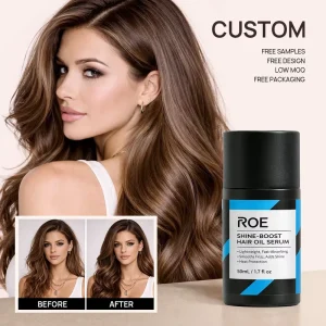 Shine Boost Natural Hair Oil Cream Nourishing Lightweight Hair Care Treatment Gloss Smooths Heat Protection Leave In Hair Serum