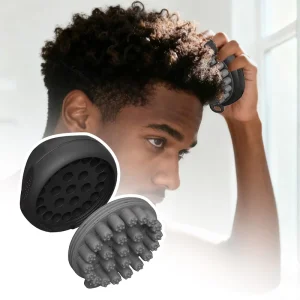Silicone Hair Brush Curly Hair Brush with Double-Sided Use Non-Slip Twist Curl Comb for Men and Women