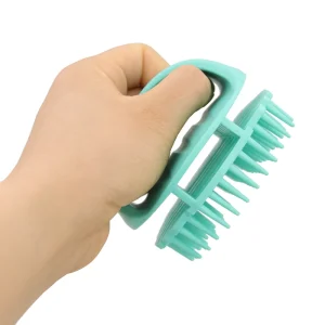 Silicone Hair Brush Self Cleaning Women Massage Scalp Hair Shampoo Brush for Hair Growth
