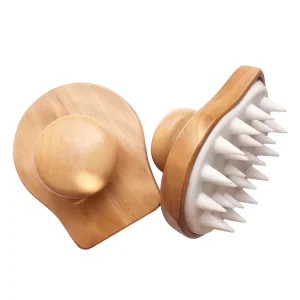 Silicone Hairbrush for Hair Treatment Shampoo Brush Styling Cushion with Scalp Massager