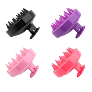 Silicone Multi Purpose Hair Styling Tools Massage Shampoo Hair Brush Comb in One