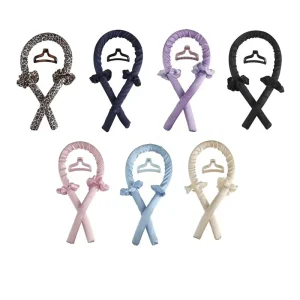 Silk Heatless Hair Curler Curling Ribbons and Silk Scrunchies Set Flexible Curling Tools Heatless Hair Roller Sets