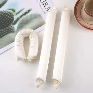 Silk Satin Long Medium Hair Rollers Iron No Heat Lazy Curling Rods Super Soft Heatless Hair Curls Maintains Style Fluffy 3 Pcs