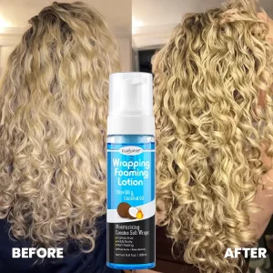 Silk Wrapping Hair Lotion Moisturizing Hair Mousse Tame Frizz Wrap Foaming Lotion