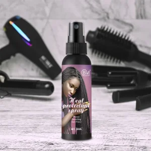 Silky Frizz Free Thermal Heat Protectant Spray Custom logo Heat Protection Hair Spray for Straightening Hair
