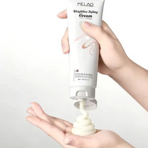Silky Smooth Effortless Styling All Day Frizz Control Humidity Resistant Lightweight Hair Styling Cream