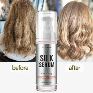 Silky Soft Shiny Hair Serum Heat Protectant Instant Shine Smoothing Serum