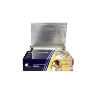 Silver 5 X 11 200 Pieces Aluminum Foil 8011 Alloy Embossed Cut Hairdressing Hair Wrapper Durable Pop Paper Sheets