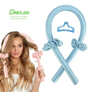 Sleeping Curls Satin Heatless Curling Rod Headband Set Hair Rollers for Heatless Curls