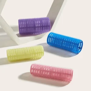 Small Self Grip Plastic Hair Rollers Hairdressing Curlers Bangs Foam Hair Rollers