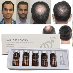 Small Vials Hair Growth Ampoule Strengthening Follicle Anti Hair Loss Thickening Serum Set for Men