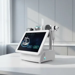 Smart Five in One Scalp Care Hair Follicle Detection Drug Delivery Device Meridian Massage Desktop Integrated Device