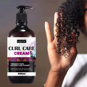Smoothing Boosting Shine Anti Frizz Curl Cream for Soft and Bouncy Curls