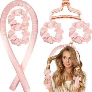 Soft Foam Sponge Hair Curlers Heatless Curling Rod Headband Silk Hair Rollers