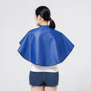 Soft Leather Haircut Hairdressing Cape Short Apron Polyester Hair Dying Design Supplies Salon Barber Gown Adult Children