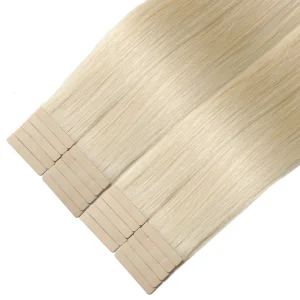 Soft Silky Smooth Full Thick Ends No Glue No Tangle DIY Style Top Quality Real Human Hair Platinum Tape in Hair Extensions OEM
