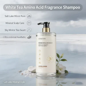 Solid White Tea Amino Acid Oil-Control Fluffy Long Lasting Fragrance Shampoo for Normal Hair Wash & Protect