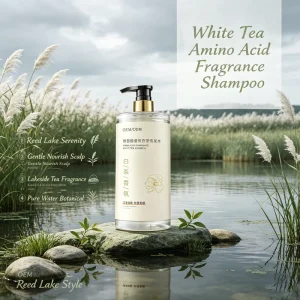 Solid White Tea Amino Acid Oil Control Shampoo for Normal Hair Custom Fluffy Long Lasting Fragrance Wash Protect