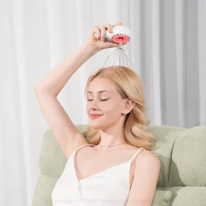 Sound Wave Sonic Hand Massager Device Portable Rechargeable Face Scalp Neck Body Acupressure Anti Aging Lymph Drainage Deep Spa