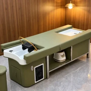Spa Head Water Therapy Shampoo Bed with Steamer Hair Care and Comfortable Shampoo Head Spa Massage Electric Shampoo Bed