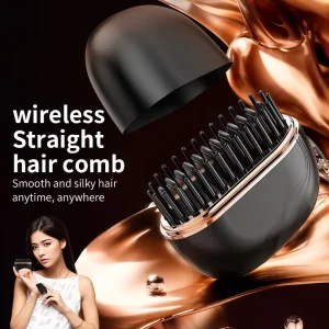 Spot Straightening Comb Straightener Lazy Straightening Hair Curling Rod Wireless Lithium Battery Ceramic Household Hotel